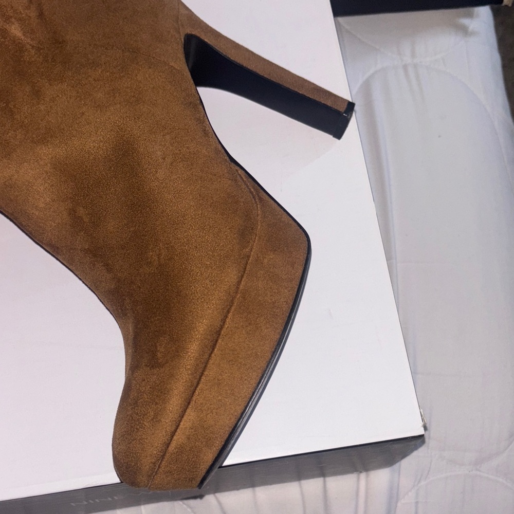 Nine West Women's Tan Ankle Booties - Picture 12 of 16
